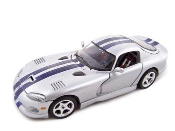 1996 Dodge Viper GTS Coupe 1:18 Diecast Model Silver DC00003