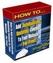 How to Add Automatically Updating Content to Your Website for Free