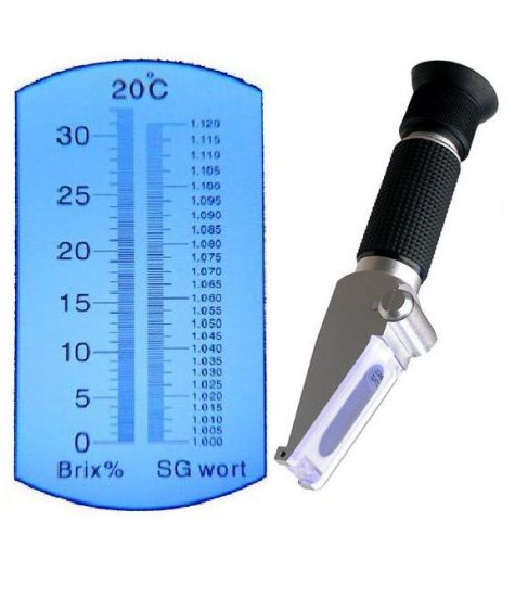 $44.99 ATC 0-32% Brix Wort SG Beer Refractometer w/ Light
