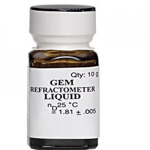 GEM Gemstone Refractometer Refractive Index Fluid 1.81, ARSENIC FREE Made in USA