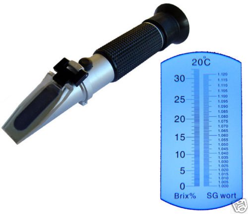 $49.99 ATC 0-32% Brix & Wort SG Beer Refractometer Sugar / THE ORIGINAL BREWfractometer