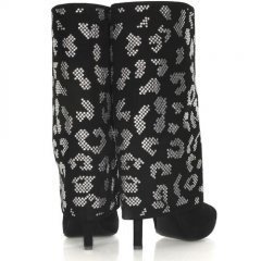 BALMAIN CRYSTAL ANIMAL-PRINT BOOTS