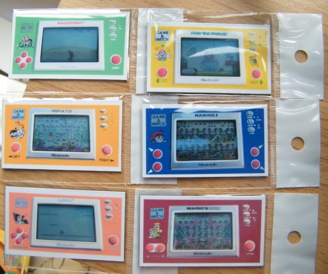 6 Magnet Nintendo Game Watch Collection