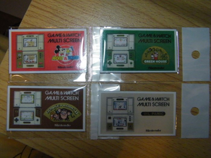 4 Magnet Nintendo Game Watch Multi Screen