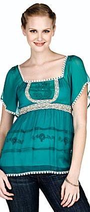 MM Couture by Miss Me Peasant Top (S)