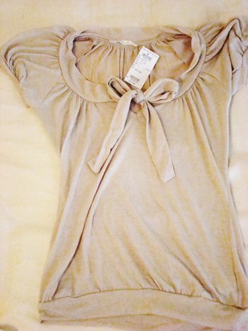 Charlotte Russe Bow Top (Size S)