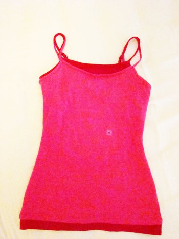 Express Layered Red-Pink Tank (Size XS)