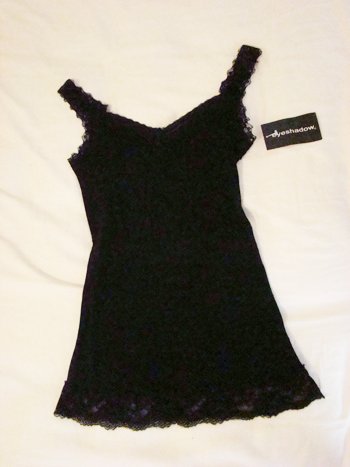 Eyeshadow Lace Tank Top in Black (Size S)