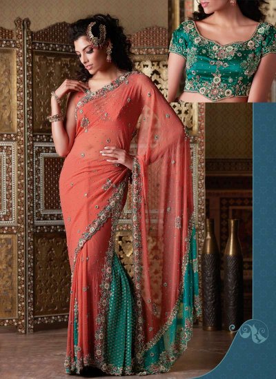 Pretty Bridal Saree RGU1845