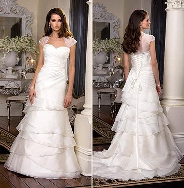 White/Ivory Wedding Dress Bridal Gown Custom Size/Top DS028