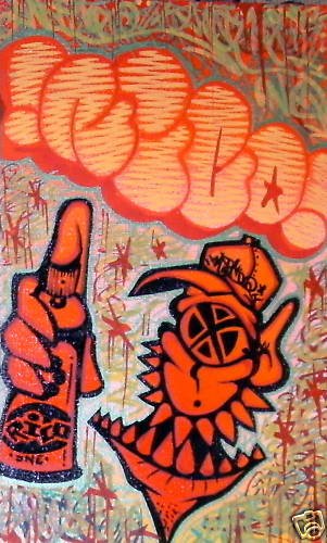 RICO abstract GRAFFITI ART pop street shephard banksy