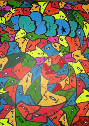 RICO 1 GRAFFITI abstract ART outsider Urban pop street
