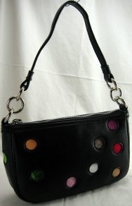 Black Polka Dot Gallery Pouch