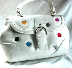 White Polka Dot Handbag