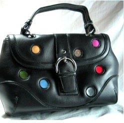 Black Polka Dot Handbag