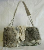 Wholesale Lot of 10 Rabbit Fur Handbags 6 styles 3 colors