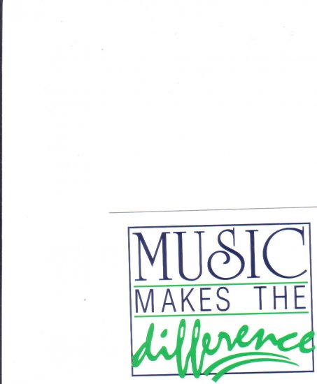 MUSIC MAKES THE DIFFERENCE decal FREE SHIPPING NEW