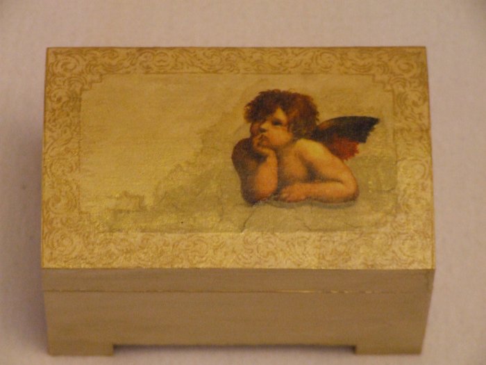 Jewelry box with angel