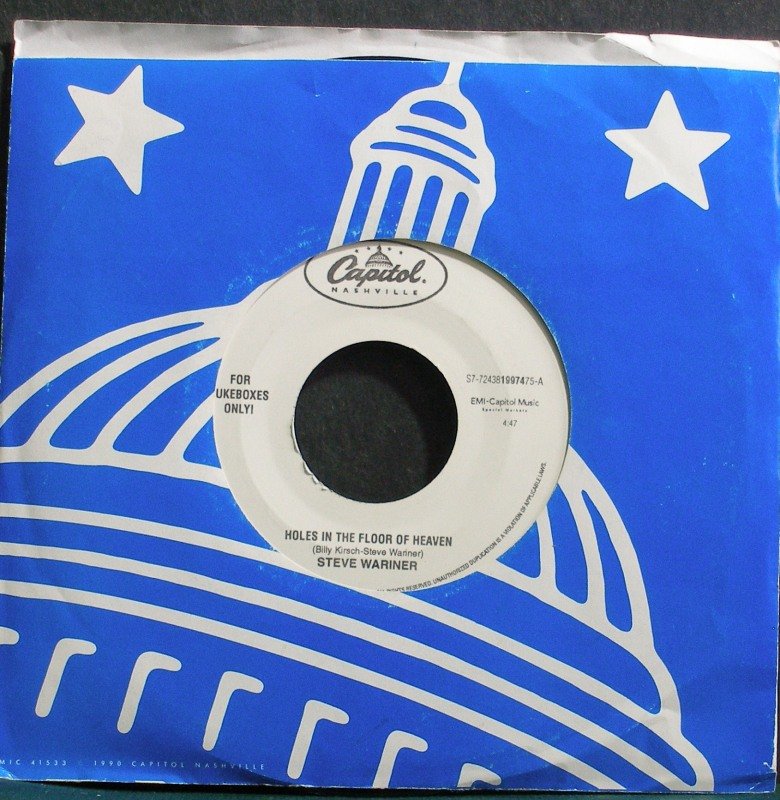 Steve Wariner Holes In The Floor Of Heaven Capitol 19974 Vg 45