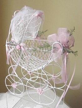 Wire Baby Carriage Medium