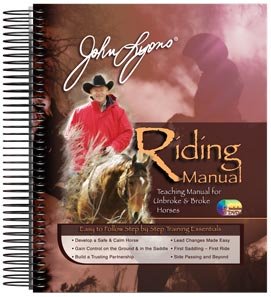 John Lyons New Horse Riding Training Manual Spiral Bound with 4 DVDs