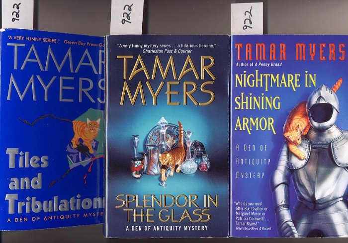 Lot of 3 Tamar Myers Den of Antiquity Series PB