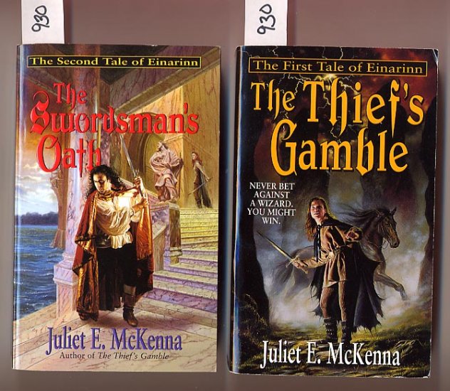 Lot of 2 Einarinn - Thief's Gamble, Swordsman's Oath by Juliet E. McKenna