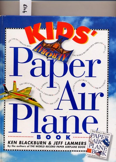 Kids' Paper Airplane Book by Blackburn/Lammers HC