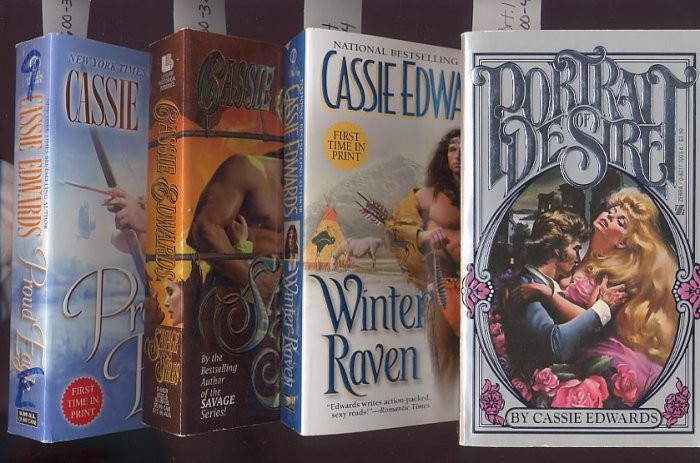 Lot of 4 Cassie Edwards - Portrait, Savage Fires, Winter, Eagle PB