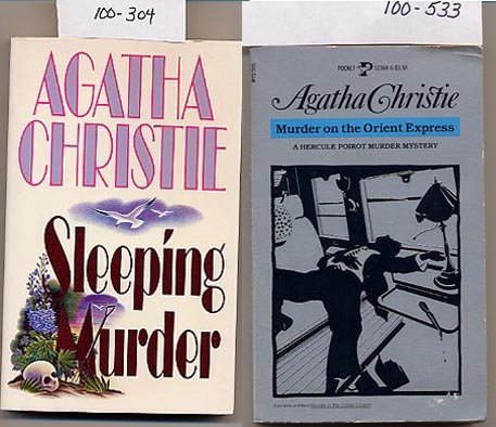 Lot of 2 Agatha Christie - Murder on the Orient Express, Sleeping Murder PB