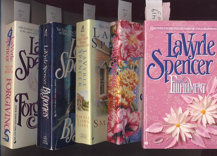 Lot of 5 LaVyrle Spencer - Bygones, Sweet, Forgiving, Fulfillment, Small Town Girl PB