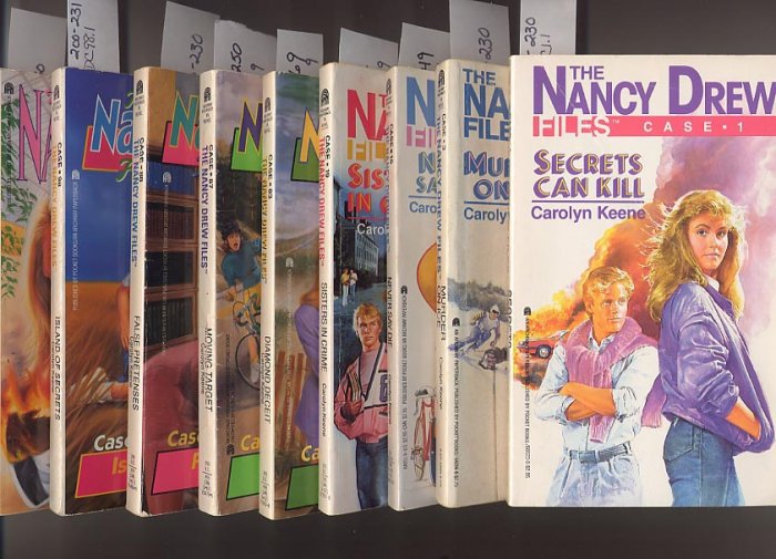 Lot of 9 Nancy Drew Casefiles - #1,3,16,19,83,87,88,98,110 PB