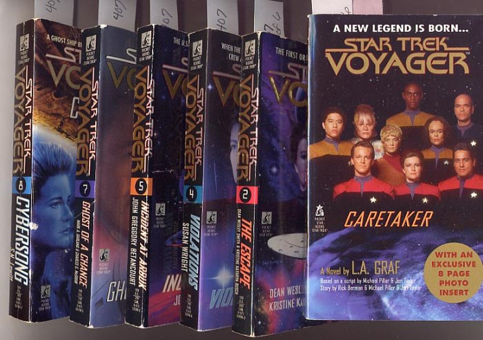 Lot of 6 Star Trek Voyager - #1,2,4,5,7,8 PB