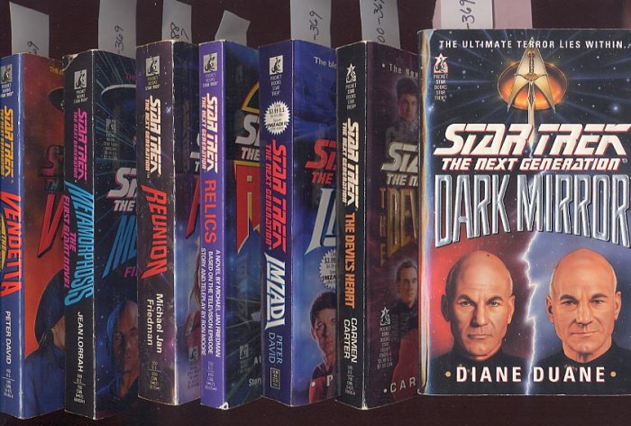 Lot of 7 Star Trek the Next Generation novels PB