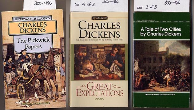 Lot of 3 Dickens - Pickwick, Tale, Great Expectations PB