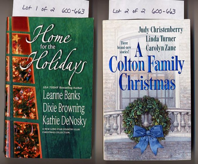 Lot of 2 Christmas Silhouette Anthologies - Banks, Zane, more
