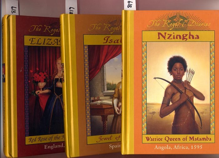 Lot of 3 Royal Diaries Elizabeth I, Isabel, Nzingha HC
