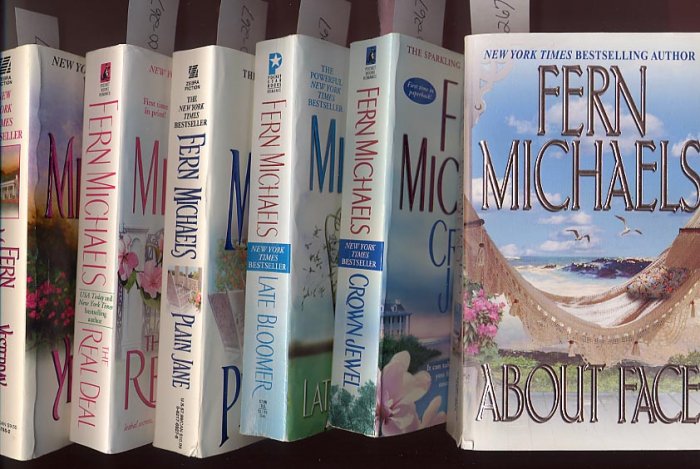 Lot of 6 Fern Michaels About Face, Yesterday, Real Deal, and more PB
