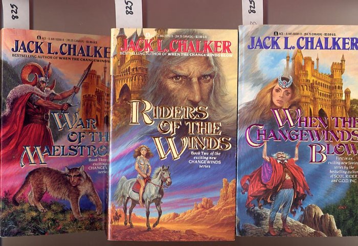 Lot of 3 Changewinds by Jack L. Chalker When, Riders, War PB