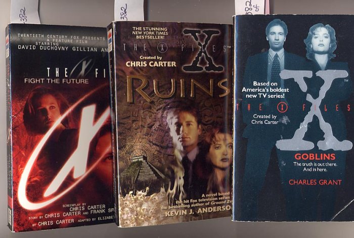 Lot of 3 X-Files - Goblins, Ruins, Fight the Future PB