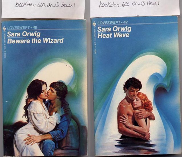 Lot of 2 by Sara Orwig - Beware the Wizard, Heat Wave PB