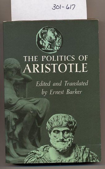 Politics of Aristotle edited by Ernest Barker SC