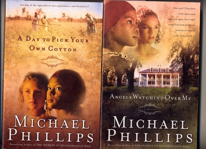 Lot of 2 Michael Phillips Angels Watching, A Day to Pick