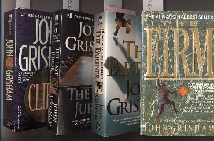 Lot of 4 John Grisham - Firm, Partner, Last Juror, Client