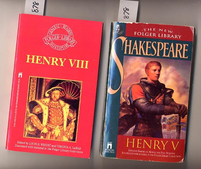 Lot of 2 Henry V, Henry VIII by Shakespeare PB