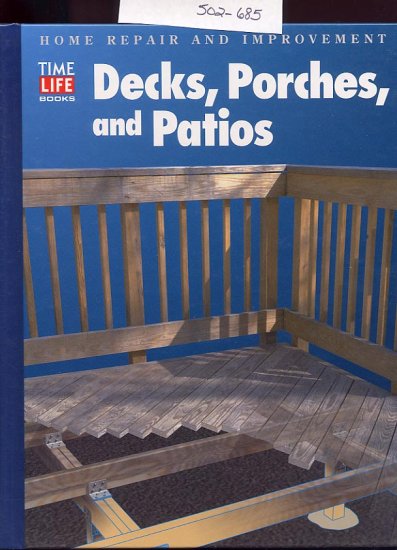 Decks, Porches, and Patios 1994 Time Life HC