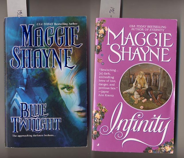 Lot of 2 Maggie Shayne Blue Twilight, Infinity PB