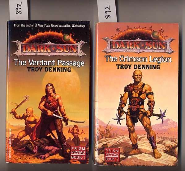 Lot of 2 Troy Denning Verdant Passage, Crimson Legion PB