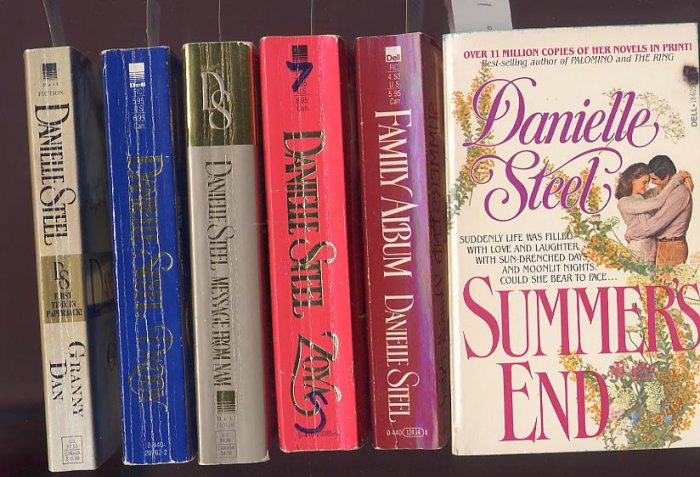 Lot of 6 Danielle Steel Summer's End, Family Album, Nam, Granny more