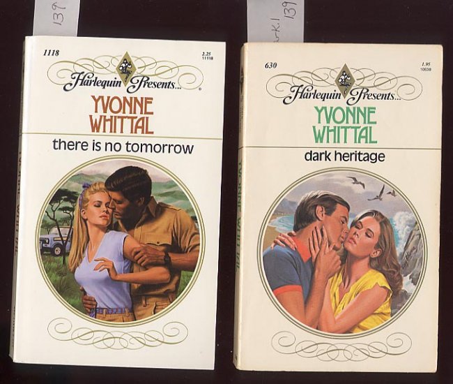 Lot of 2 Yvonne Whittal Dark Heritage, There is No Tomorrow PB